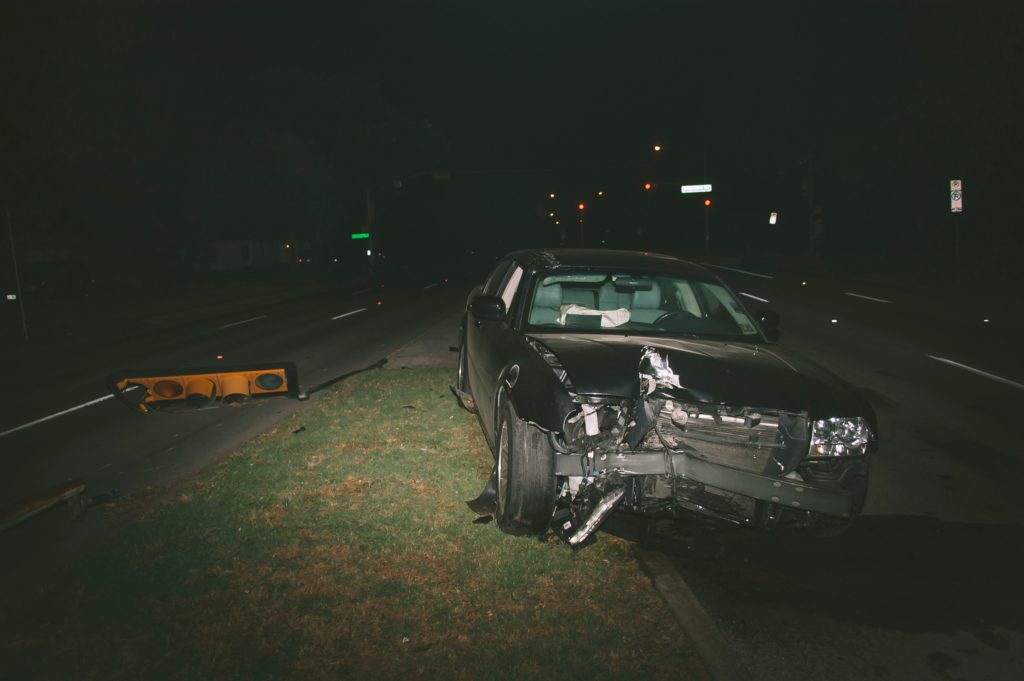 a car on a road