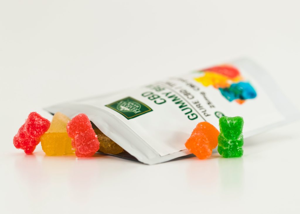 a few colorful gummy bears