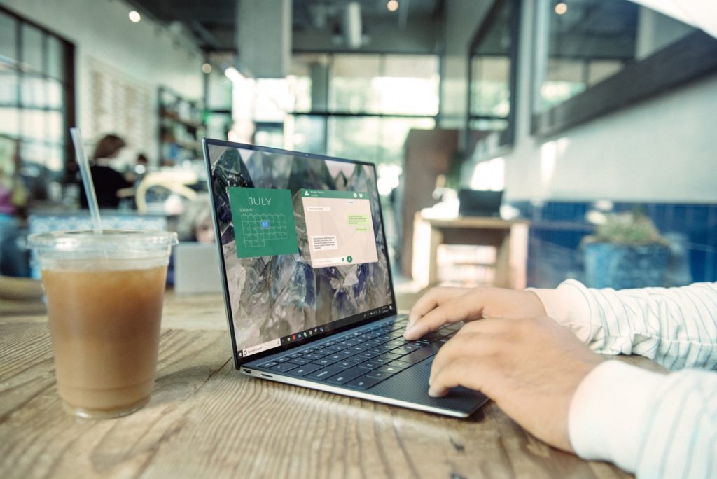 a person working on a laptop