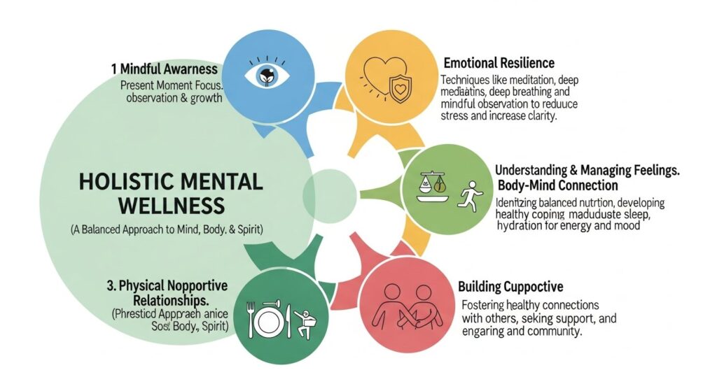 holistic mental wellness guide — featured illustration