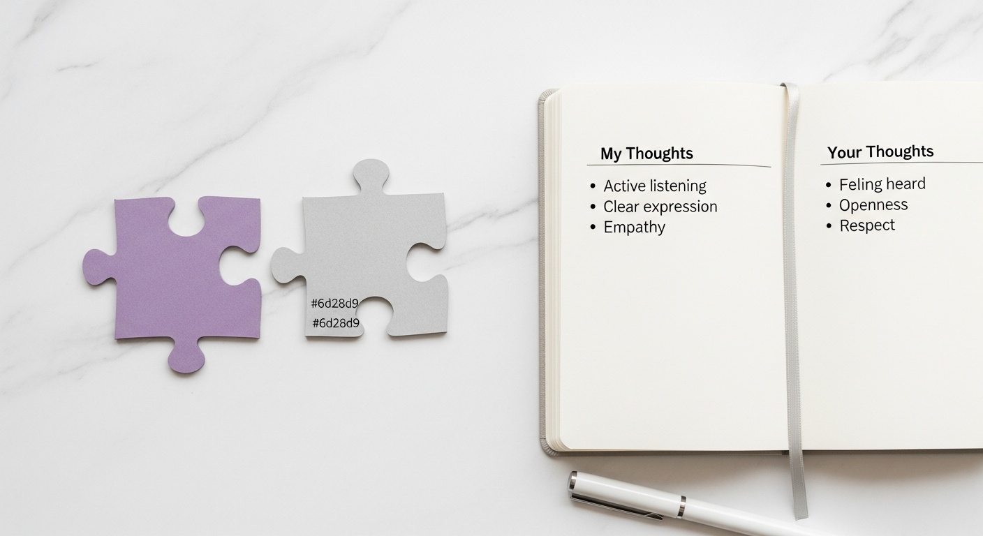 Engaged couple discussing their future during a pre-marital counseling session