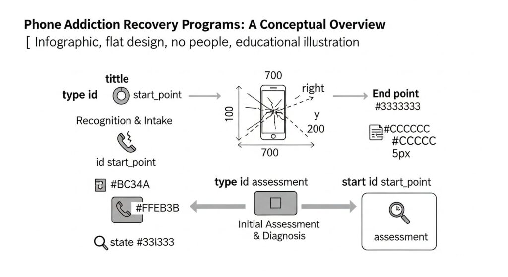phone addiction recovery programs - featured illustration