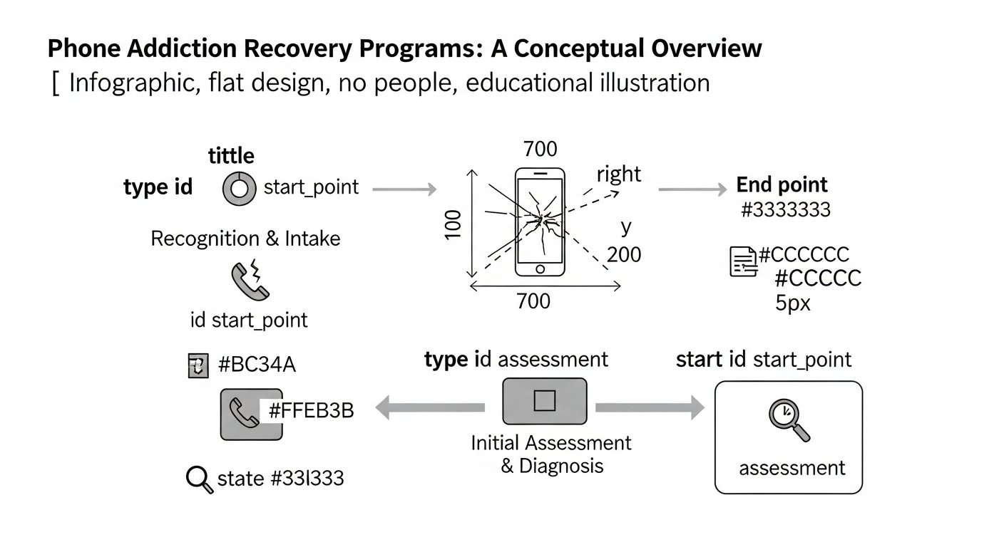 phone addiction recovery programs - featured illustration