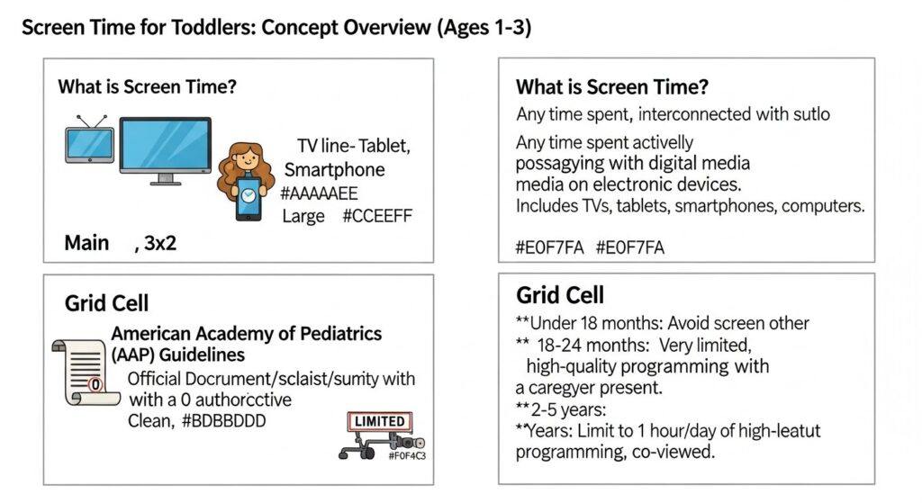 screen time for toddlers — featured illustration