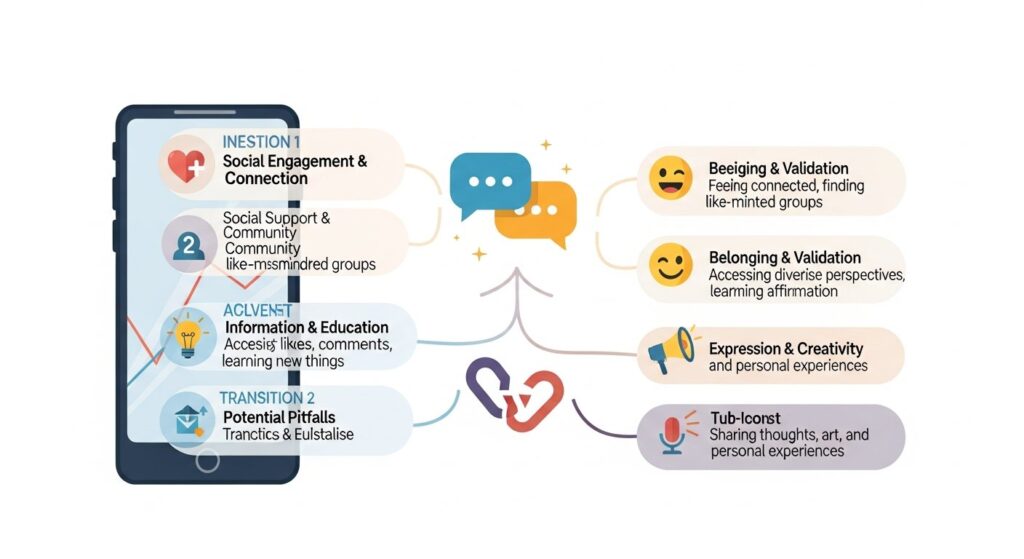 social media platform impact on mental health - featured illustration