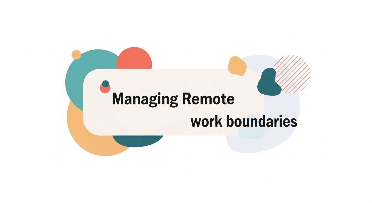managing remote work boundaries — featured illustration